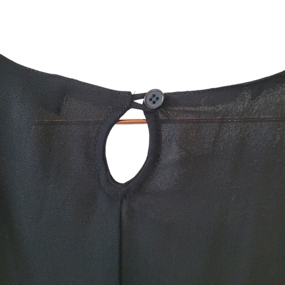 ULLA POPKEN Black A-Line Beaded Maxi Dress Size 32/34 - Picture 11 of 15